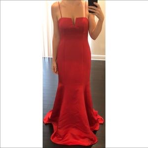 Jay Godfrey red gown NWT